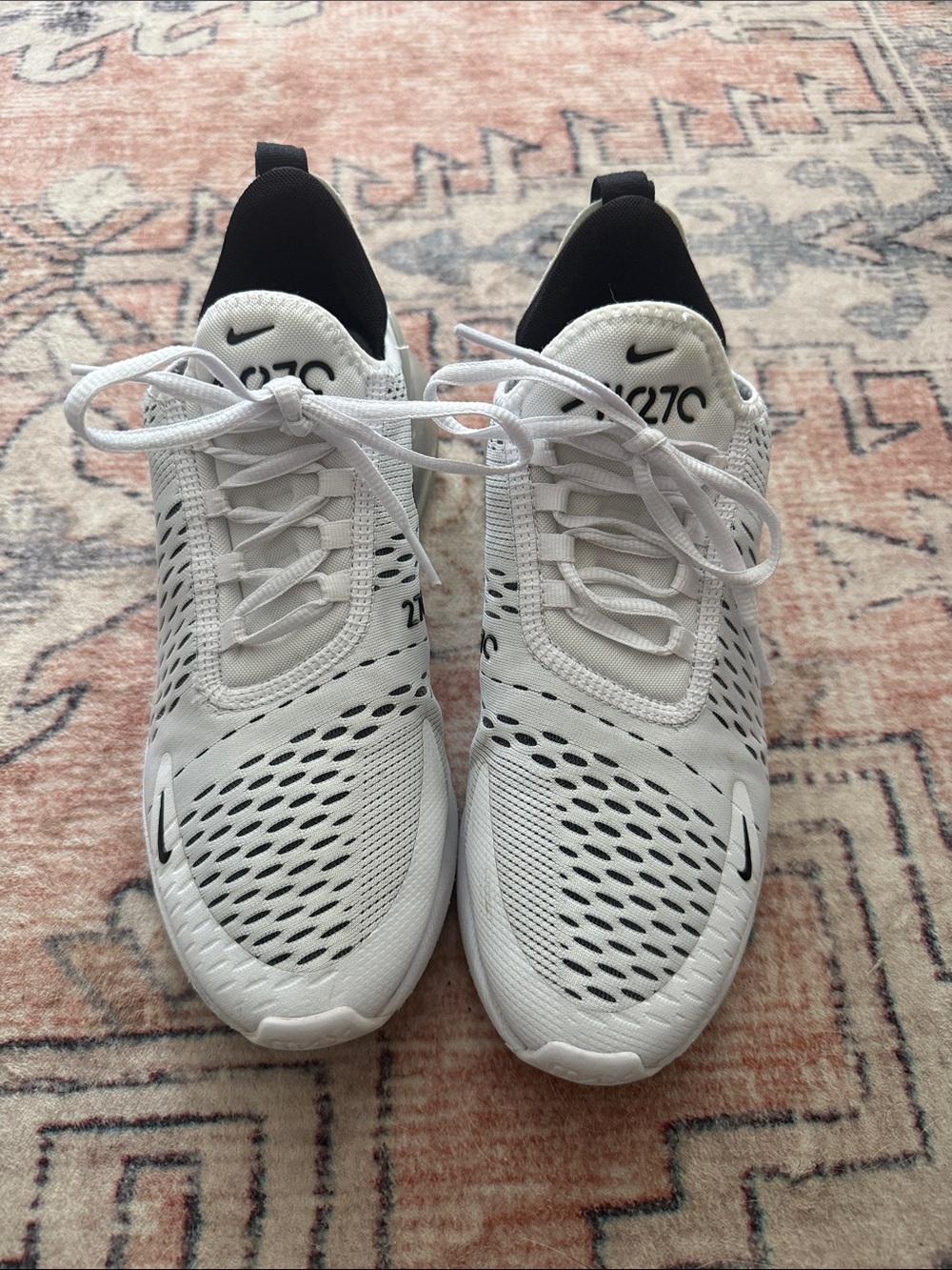 Nike Women’s 27C Sneakers - White with Black Accents
